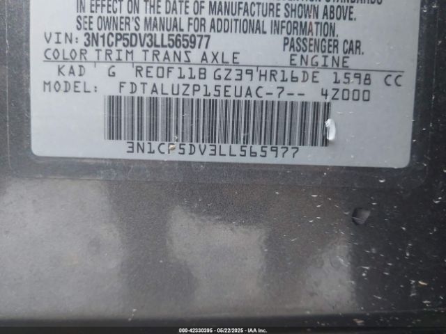 3N1CP5DV3LL565977 Nissan 2020