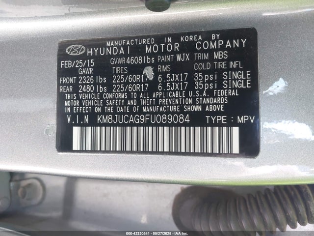 KM8JUCAG9FU089084 Hyundai TUCSON SE