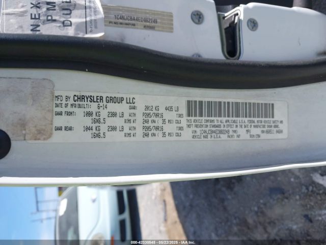 1C4NJCBA4ED882249 Jeep Compass Sport