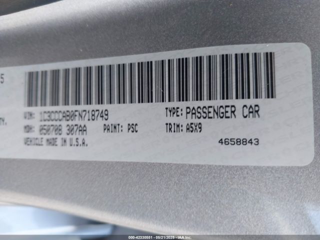 2015 CHRYSLER 200 1C3CCCAB0FN718749 Photo 8
