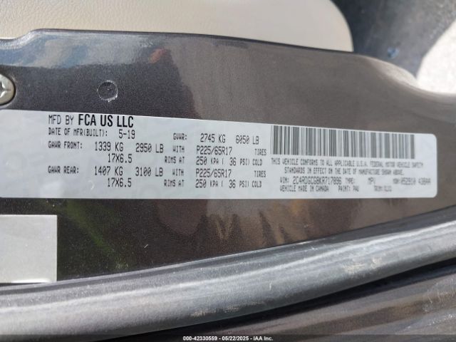 2019 DODGE GRAND CARAVAN 2C4RDGCG8KR717896 Photo 8