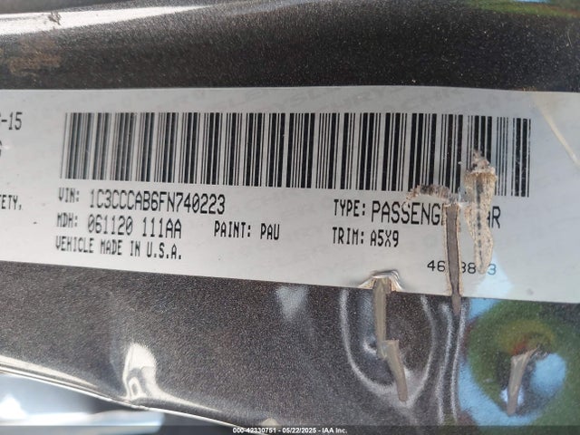 Chrysler 200 Limited 2015 1C3CCCAB6FN740223 Image 9