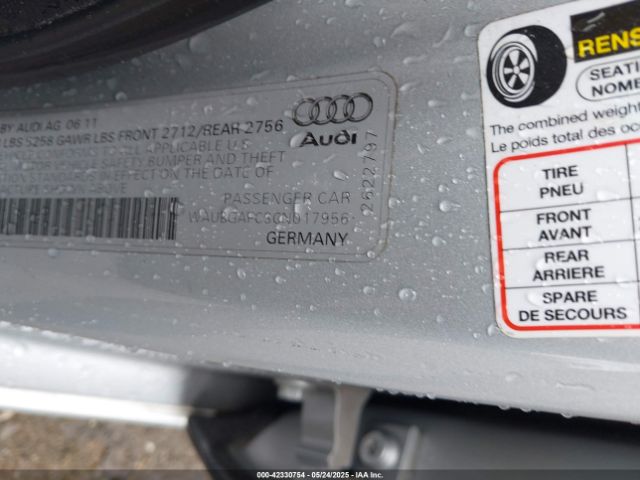 2012 AUDI A6 WAUBGAFC3CN017956 Photo 8