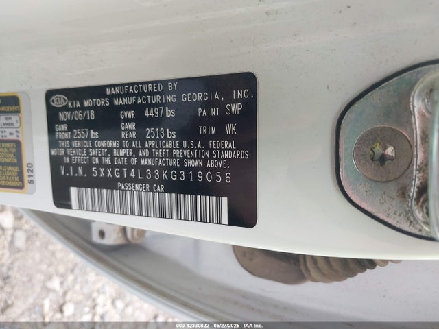 5XXGT4L33KG319056 KIA gdi