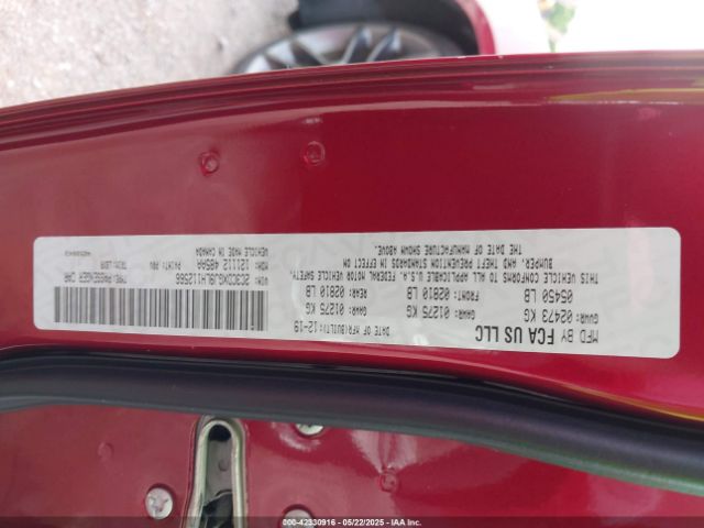 2C3CDXGJ9LH112566 Dodge Charger Scat Pack Rwd