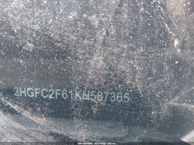 Honda k20c2 2019 2HGFC2F61KH587365 Image 9