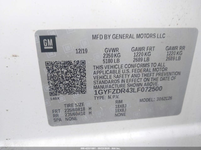 2020 CADILLAC XT4 1GYFZDR43LF072500 Photo 8