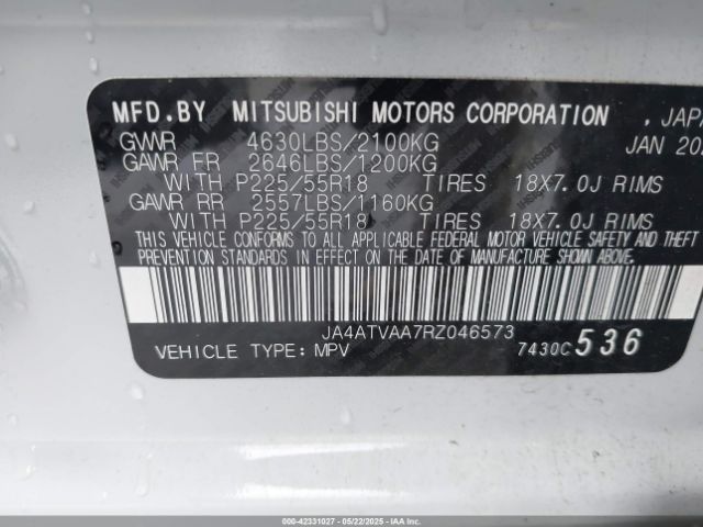 2024 MITSUBISHI ECLIPSE CROSS JA4ATVAA7RZ046573 Photo 8