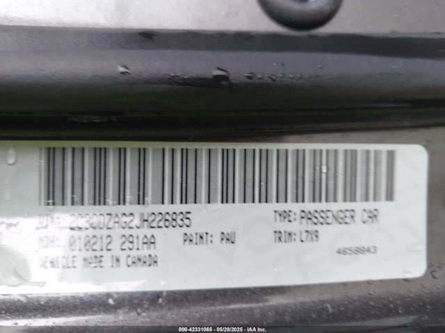 Dodge 2018 2018 2C3CDZAG2JH226835 Image 9