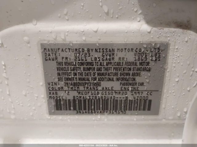 2023 NISSAN SENTRA 3N1AB8DVXPY319590 Photo 8