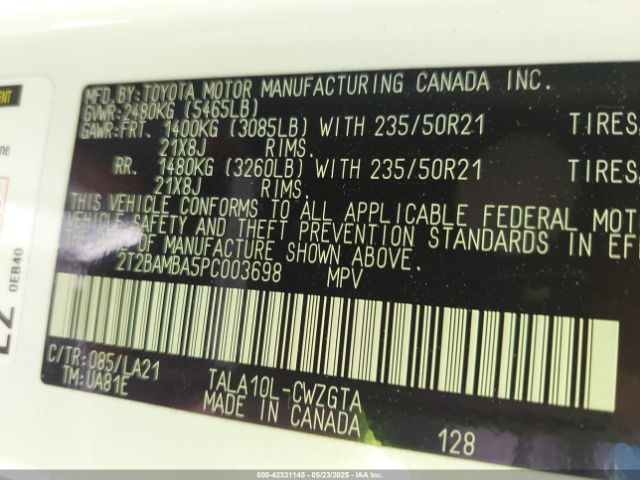 2023 LEXUS RX 350 2T2BAMBA5PC003698 Photo 8
