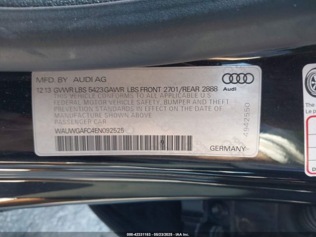 2014 AUDI A7 WAUWGAFC4EN092525 Photo 8