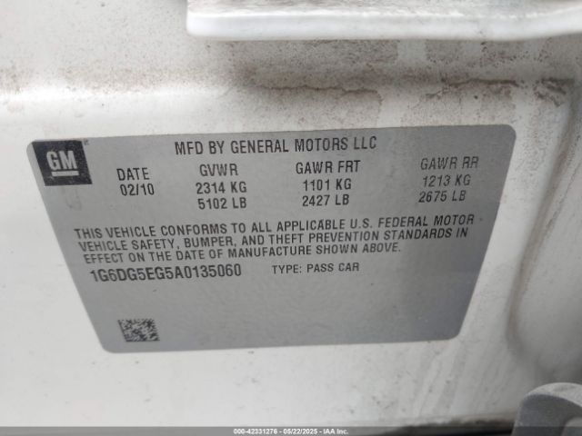 2010 CADILLAC CTS 1G6DG5EG5A0135060 Photo 8