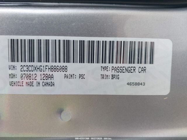 2015 DODGE CHARGER 2C3CDXHG1FH886088 Photo 8