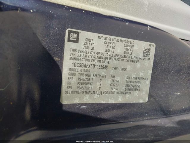 2013 CHEVROLET EXPRESS 1500 1GCSGAFX5D1155948 Photo 8