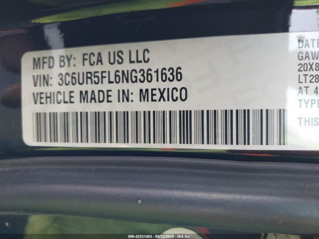 3C6UR5FL6NG361636 RAM 2022