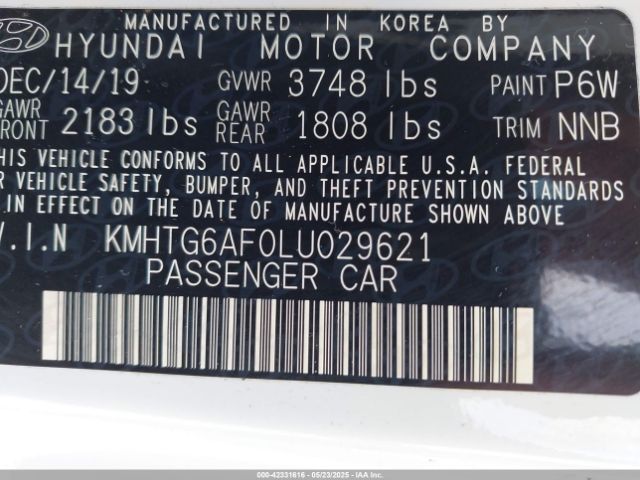 2020 HYUNDAI VELOSTER KMHTG6AF0LU029621 Photo 8
