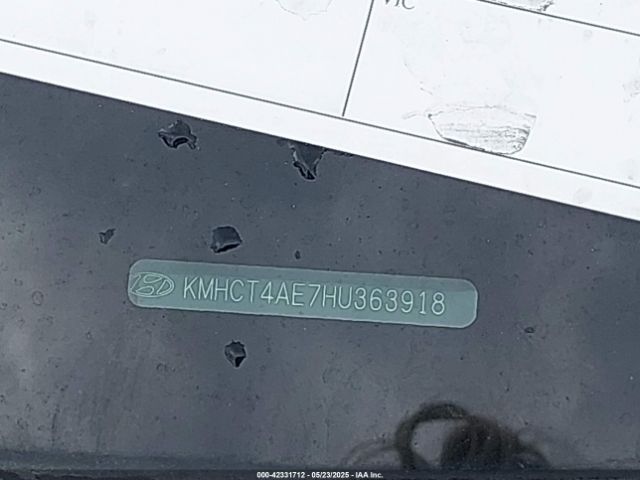 KMHCT4AE7HU363918 Hyundai ACCENT SE