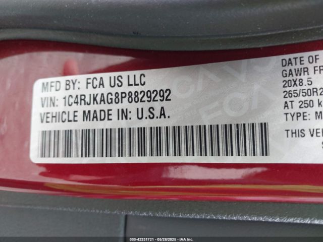 2023 JEEP GRAND CHEROKEE L 1C4RJKAG8P8829292 Photo 8
