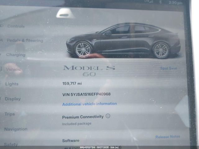 5YJSA1S16EFP40968 Tesla MODEL S