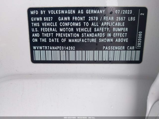 WVWTR7AN4PE014292 Volkswagen Arteon 2.0t Sel Premium R-line