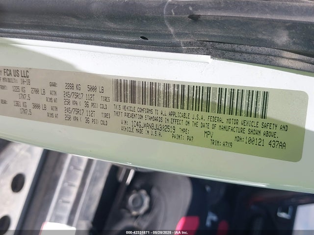 1C4GJXAN8JW302519 Jeep 2018
