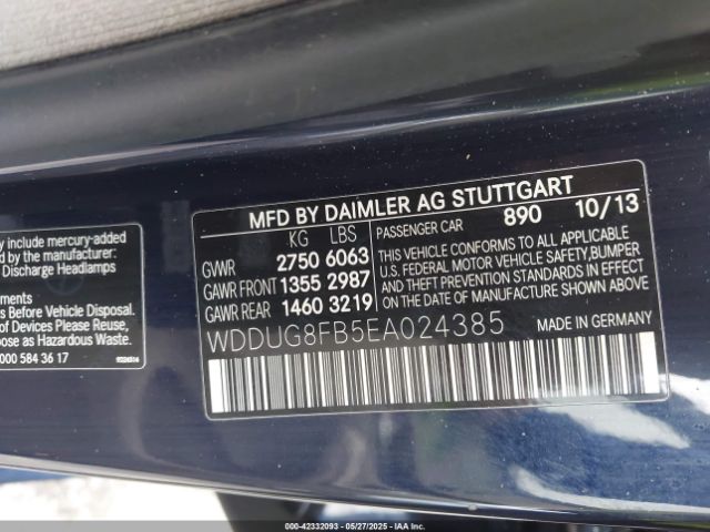 2014 MERCEDES-BENZ S 550 WDDUG8FB5EA024385 Photo 8