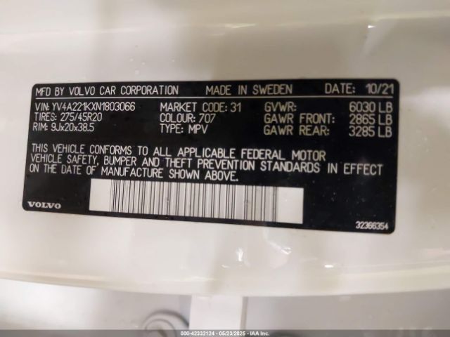 2022 VOLVO XC90 YV4A221KXN1803066 Photo 8