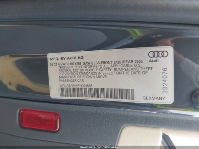 2023 AUDI A4 WAUABAF44PN004836 Photo 8