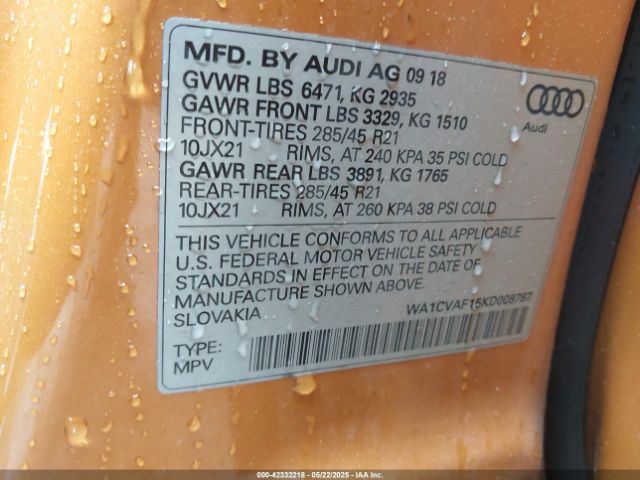 WA1CVAF15KD008797 Audi Q8