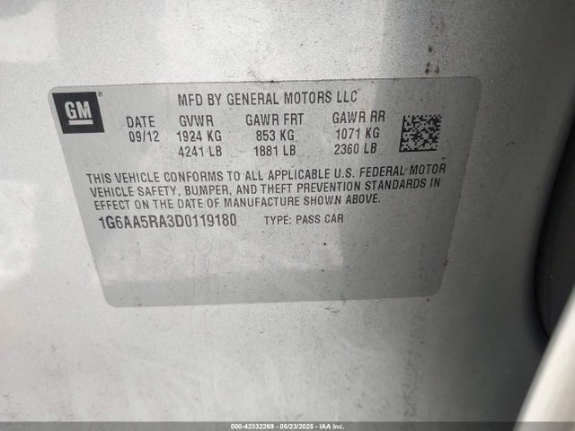 2013 CADILLAC ATS 1G6AA5RA3D0119180 Photo 8
