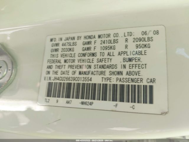 2009 ACURA TSX JH4CU26639C013554 Photo 8