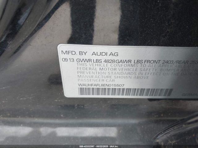 WAUHFAFL8EN015507 Audi A4 2.0t Premium