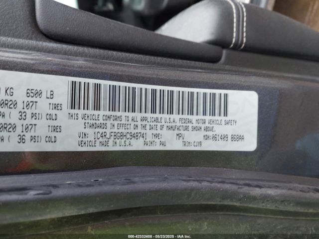 1C4RJFBG8HC948741 Jeep Grand Cherokee Limited 4x4