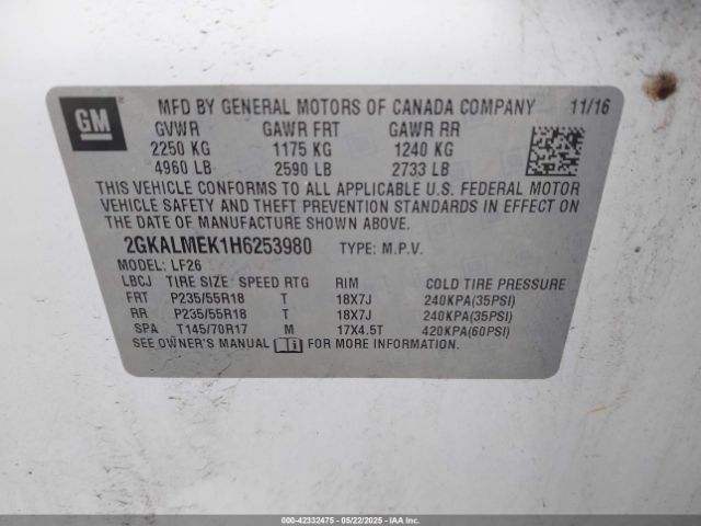 2GKALMEK1H6253980 GMC Terrain Sle-1