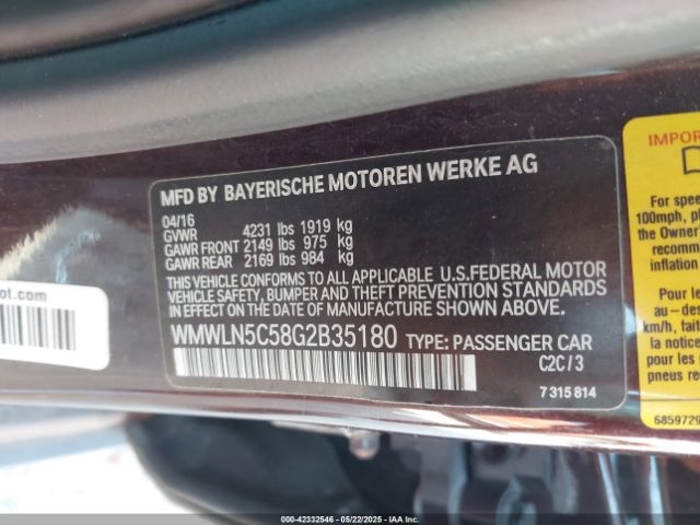 2016 MINI CLUBMAN WMWLN5C58G2B35180 Photo 8