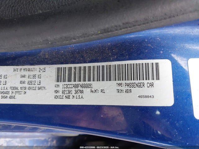 Chrysler 200 Limited 2015 1C3CCCAB8FN666691 Image 9