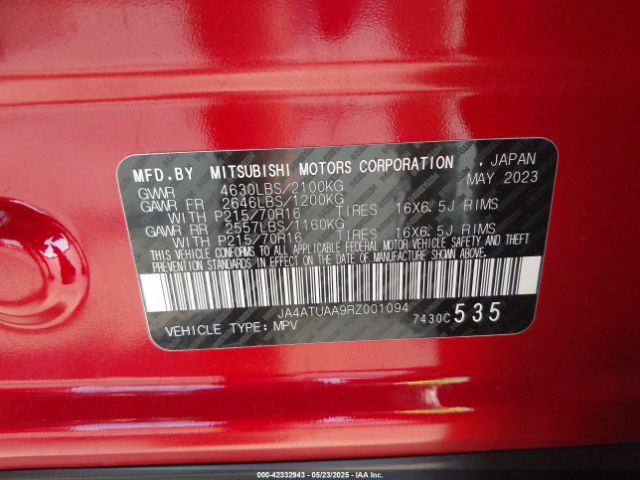 2024 MITSUBISHI ECLIPSE CROSS JA4ATUAA9RZ001094 Photo 8