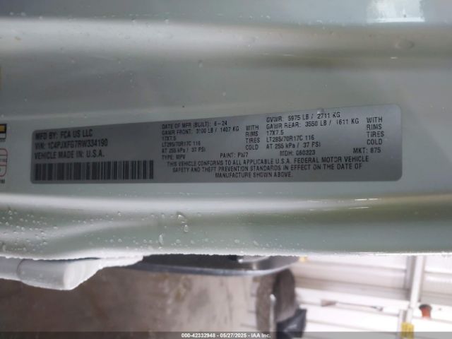 2024 JEEP WRANGLER 1C4PJXFG7RW334190 Photo 8