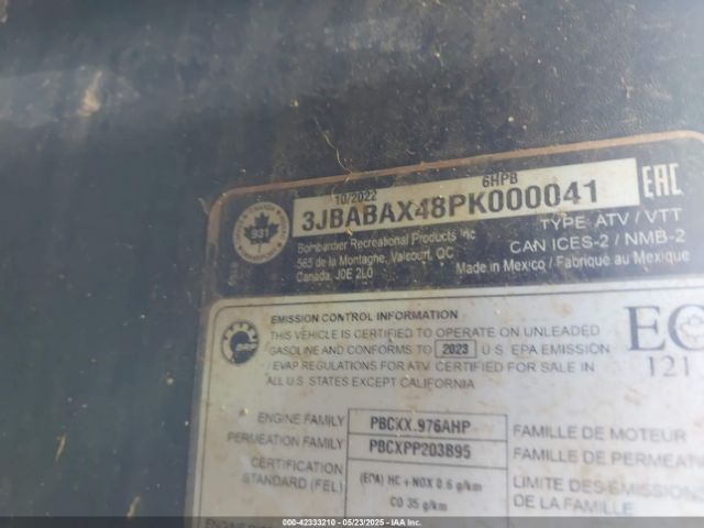 2023 CAN-AM COMMANDER MAX 3JBABAX48PK000041 Photo 9