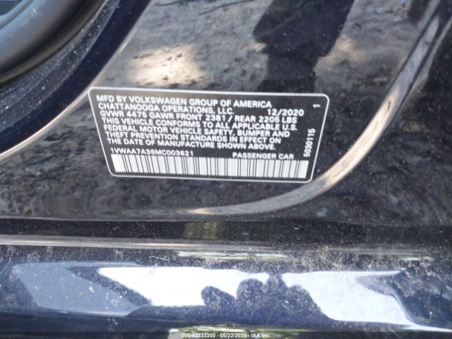 1VWAA7A36MC003621 Volkswagen Passat