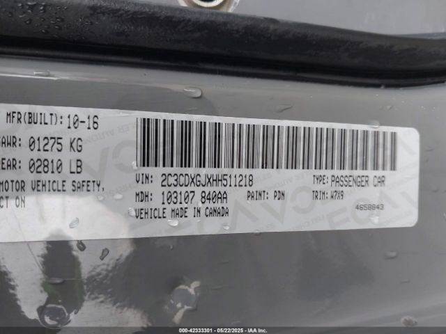 2017 DODGE CHARGER 2C3CDXGJXHH511218 Photo 8
