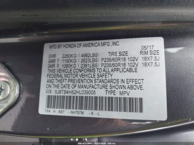 2017 ACURA RDX 5J8TB4H52HL039005 Photo 8