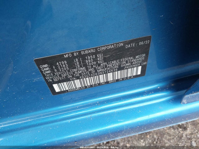 4S3GTAD63N3724636 Subaru na