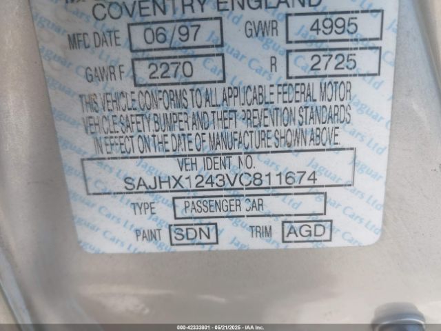 1997 JAGUAR XJ6 SAJHX1243VC811674 Photo 8