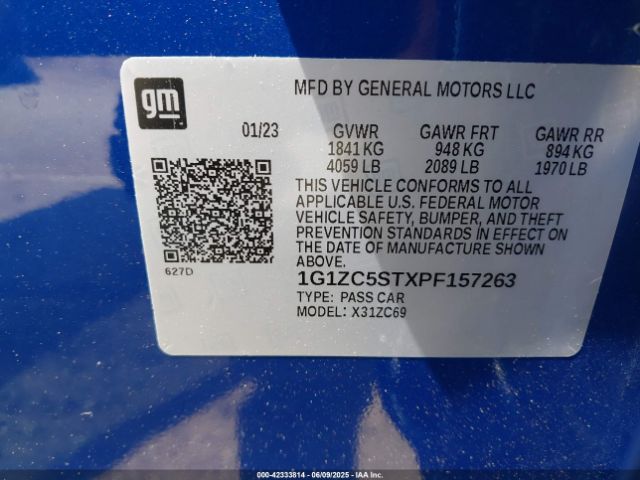 2023 CHEVROLET MALIBU 1G1ZC5STXPF157263 Photo 8