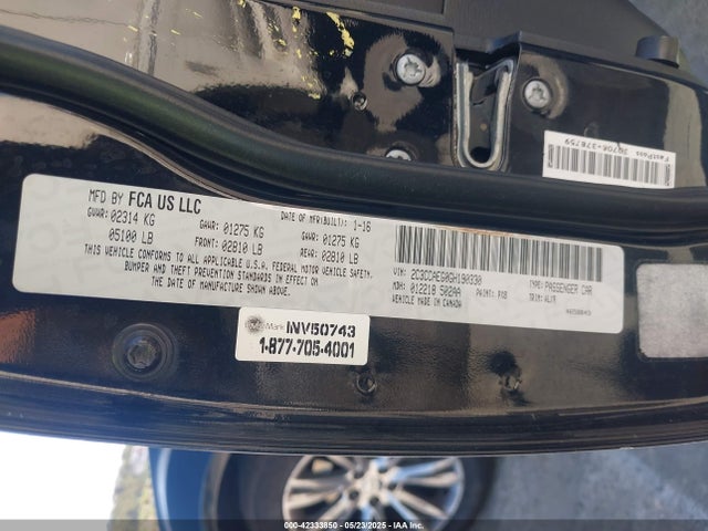 Chrysler 300 2016 2C3CCAEG0GH190330 Image 9