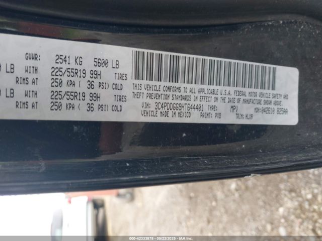 2017 DODGE JOURNEY 3C4PDDGG9HT644401 Photo 8