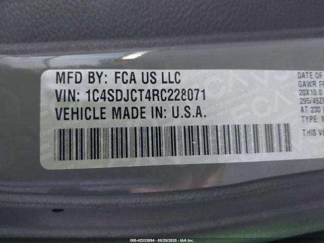 2024 DODGE DURANGO 1C4SDJCT4RC228071 Photo 8
