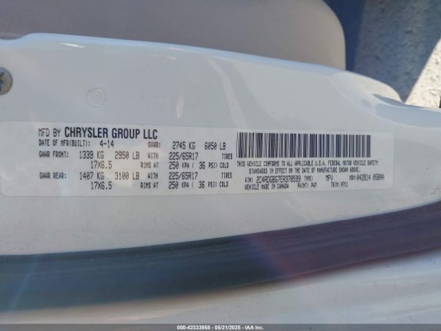 2C4RDGBG7ER378599 Dodge Grand Caravan American Value Pkg